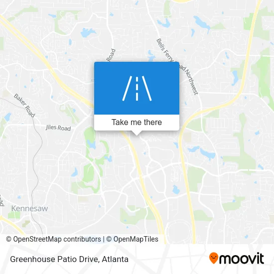 Greenhouse Patio Drive map
