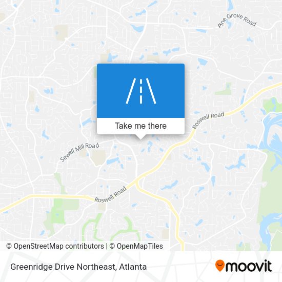 Greenridge Drive Northeast map