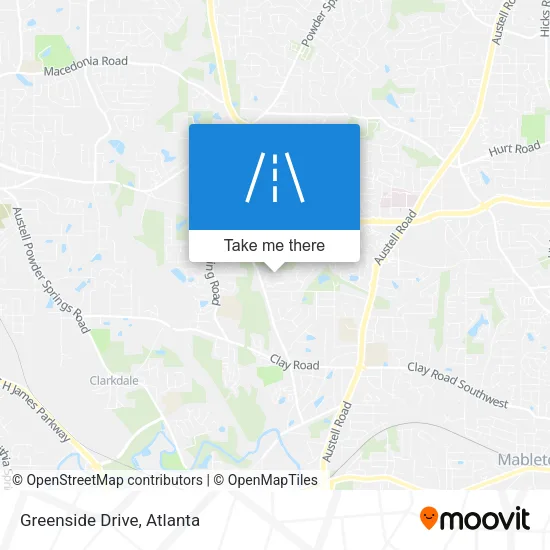 Greenside Drive map