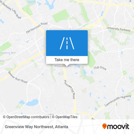 Greenview Way Northwest map
