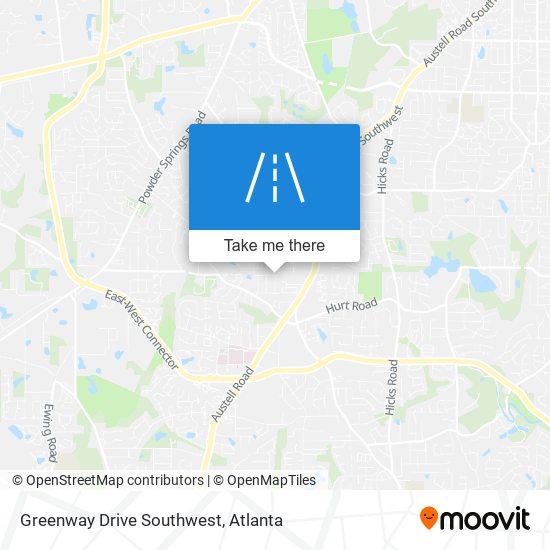 Mapa de Greenway Drive Southwest