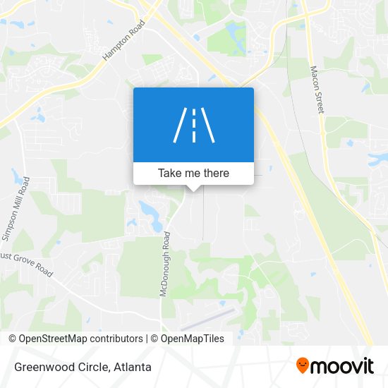 Mapa de Greenwood Circle