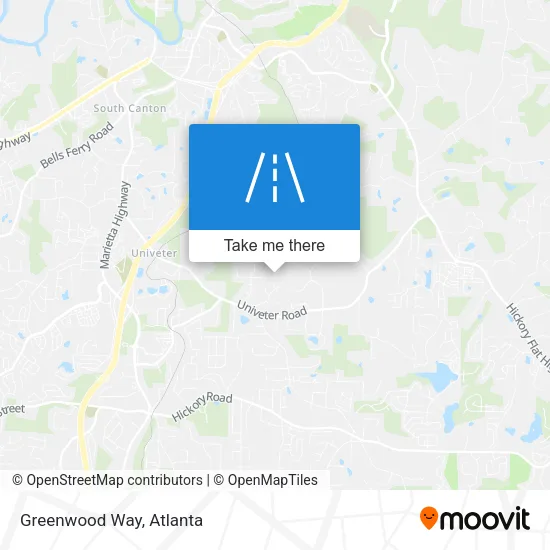 Greenwood Way map