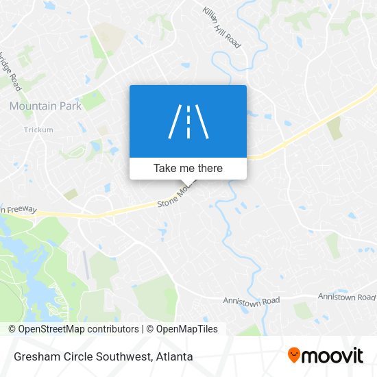 Gresham Circle Southwest map