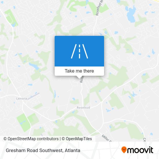 Mapa de Gresham Road Southwest