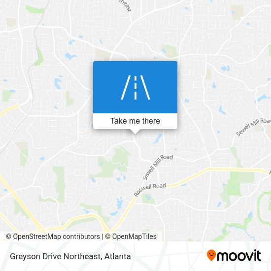 Mapa de Greyson Drive Northeast