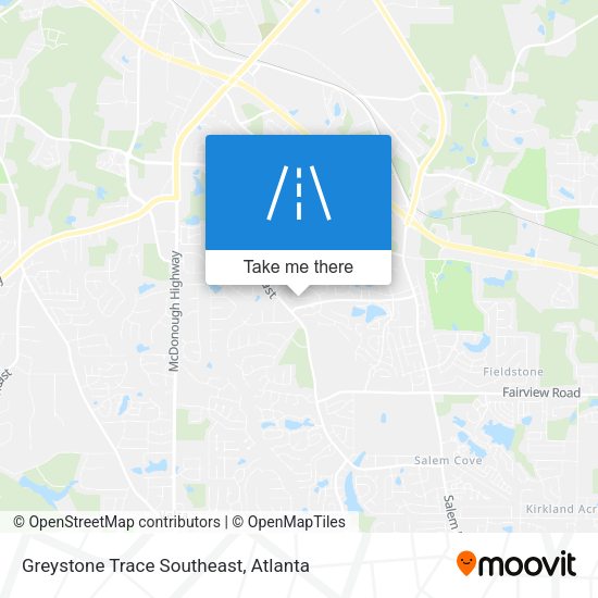Greystone Trace Southeast map