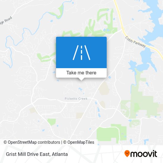 Grist Mill Drive East map