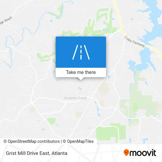 Grist Mill Drive East map