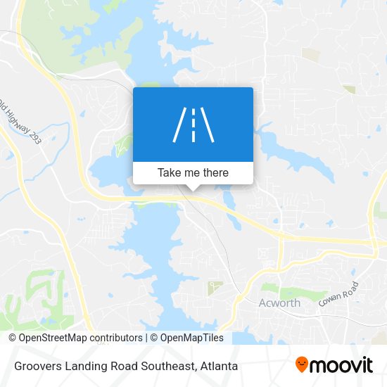 Mapa de Groovers Landing Road Southeast