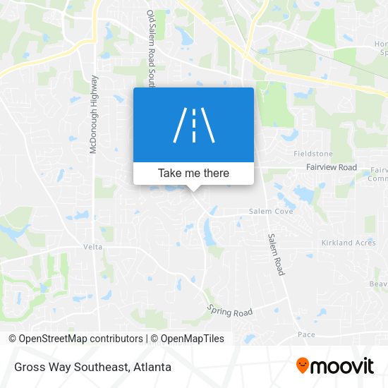 Mapa de Gross Way Southeast