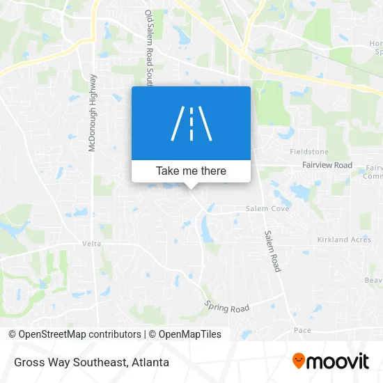 Gross Way Southeast map