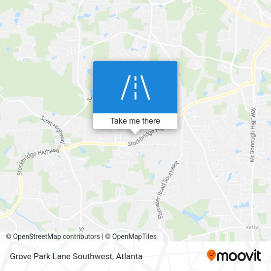 Mapa de Grove Park Lane Southwest