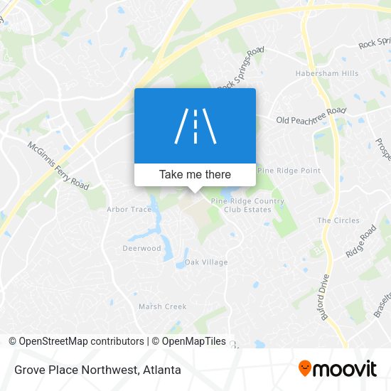 Mapa de Grove Place Northwest
