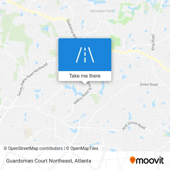 Guardsman Court Northeast map