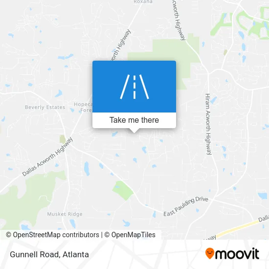 Gunnell Road map