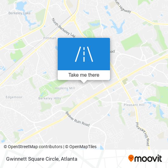 Mapa de Gwinnett Square Circle