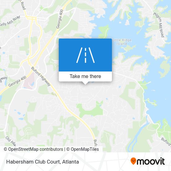 Mapa de Habersham Club Court