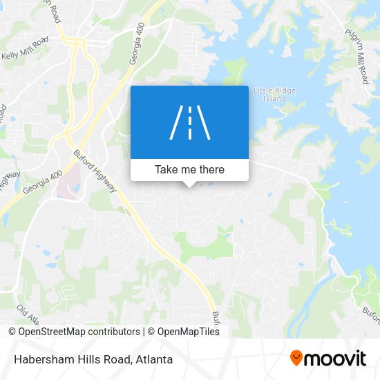 Habersham Hills Road map