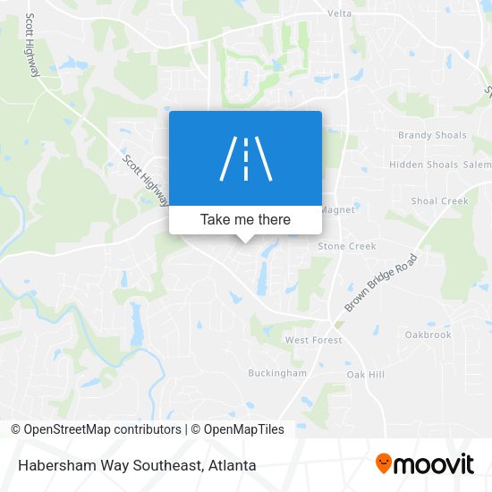 Habersham Way Southeast map
