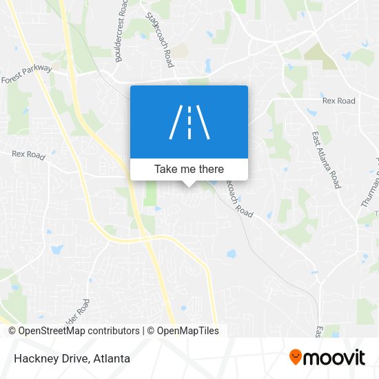 Mapa de Hackney Drive