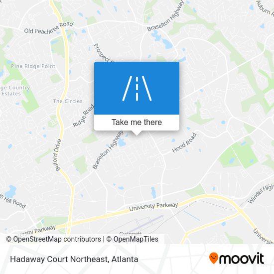 Hadaway Court Northeast map