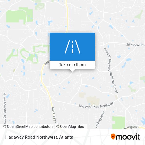 Mapa de Hadaway Road Northwest