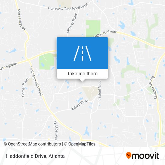 Haddonfield Drive map