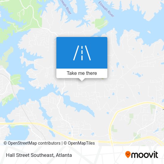 Hall Street Southeast map