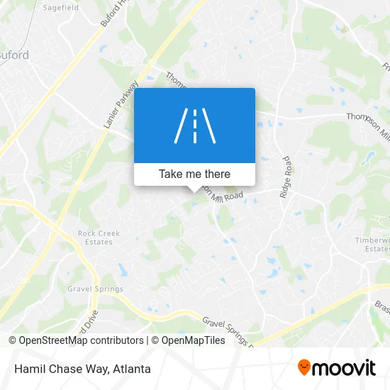 Hamil Chase Way map