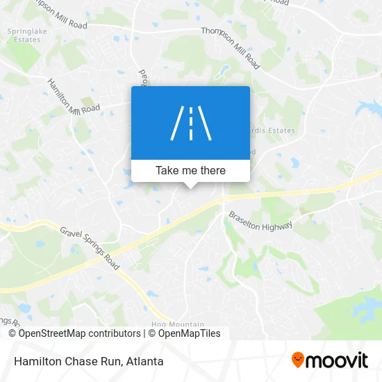 Hamilton Chase Run map