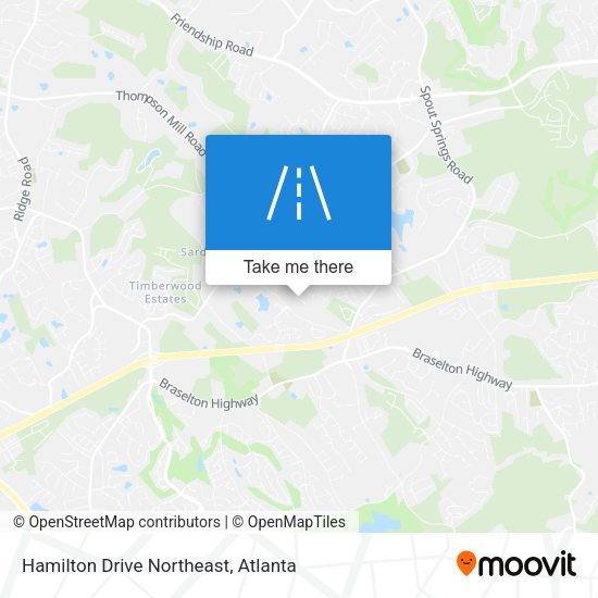 Mapa de Hamilton Drive Northeast