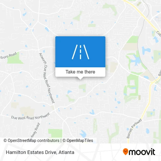 Hamilton Estates Drive map