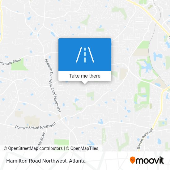 Hamilton Road Northwest map
