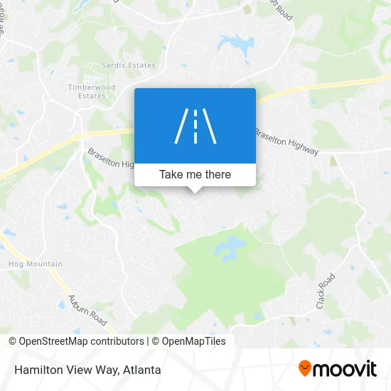 Hamilton View Way map