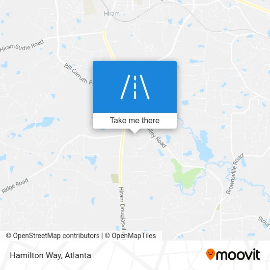 Hamilton Way map