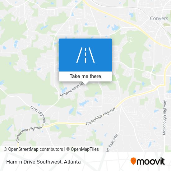 Mapa de Hamm Drive Southwest
