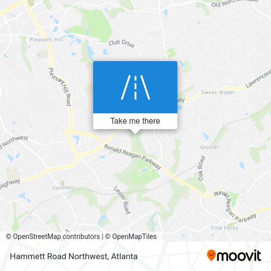 Hammett Road Northwest map