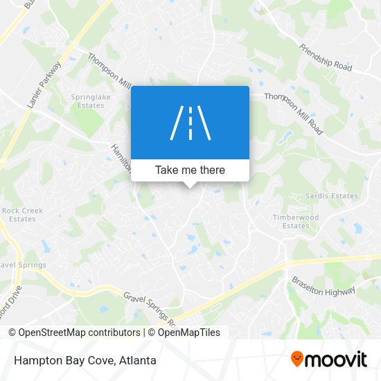Mapa de Hampton Bay Cove