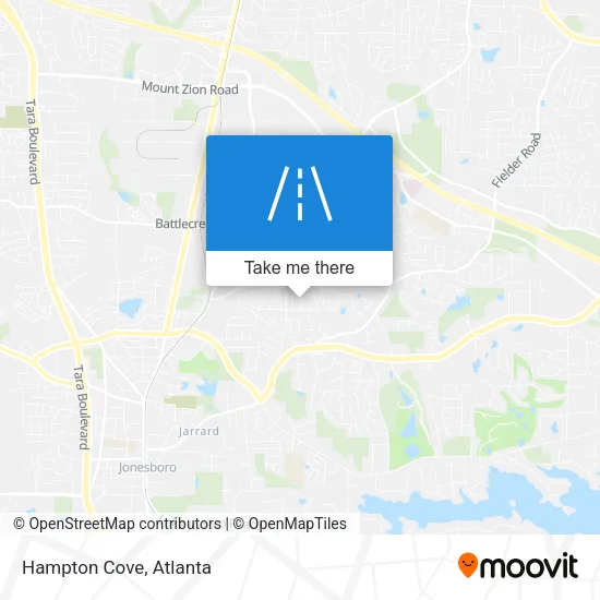 Hampton Cove map