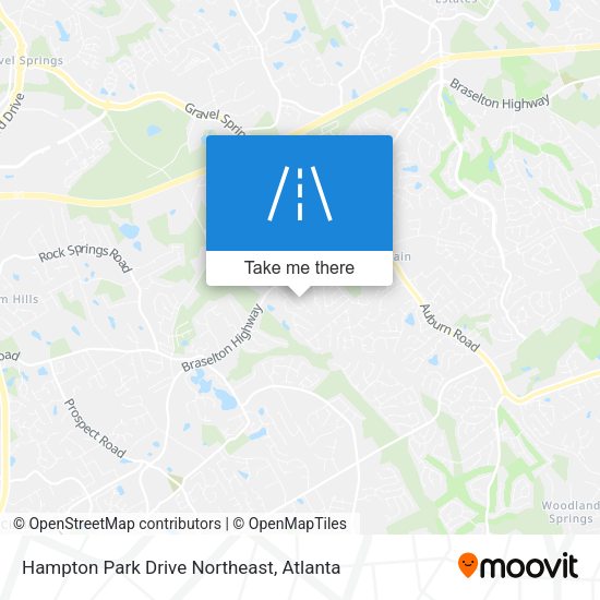 Hampton Park Drive Northeast map