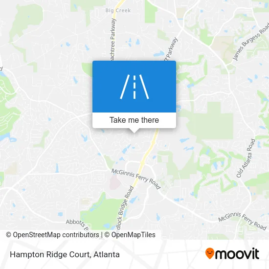 Hampton Ridge Court map