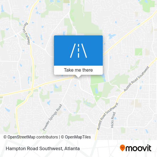 Mapa de Hampton Road Southwest