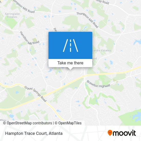 Mapa de Hampton Trace Court