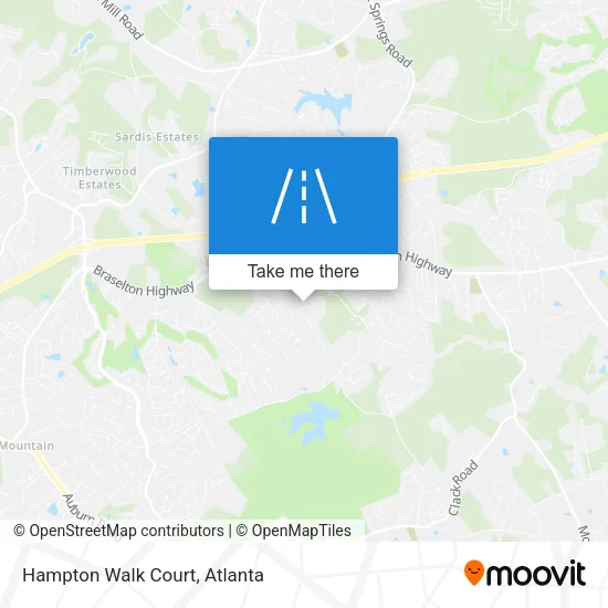 Hampton Walk Court map