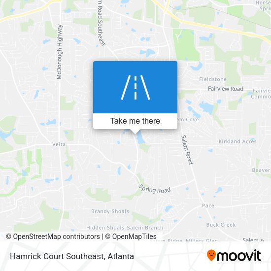 Mapa de Hamrick Court Southeast