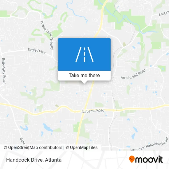 Handcock Drive map