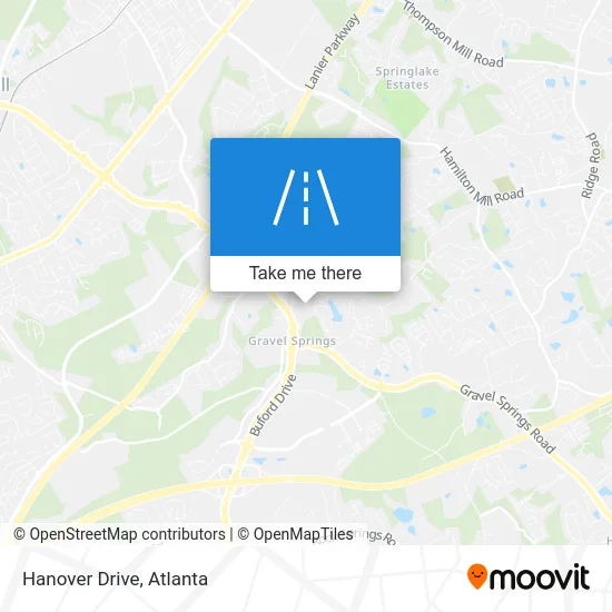 Hanover Drive map