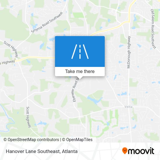 Mapa de Hanover Lane Southeast