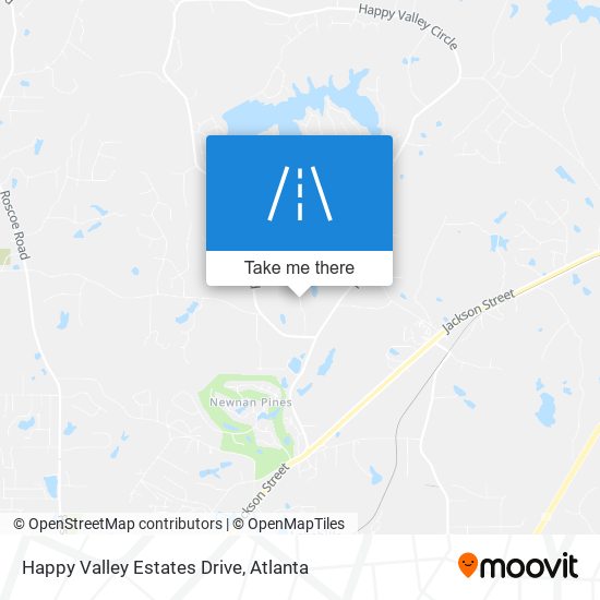 Happy Valley Estates Drive map